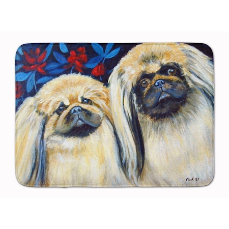 Carolines Treasures What a pair of Pekingese Machine Washable Memory Foam Mat 7193RUG